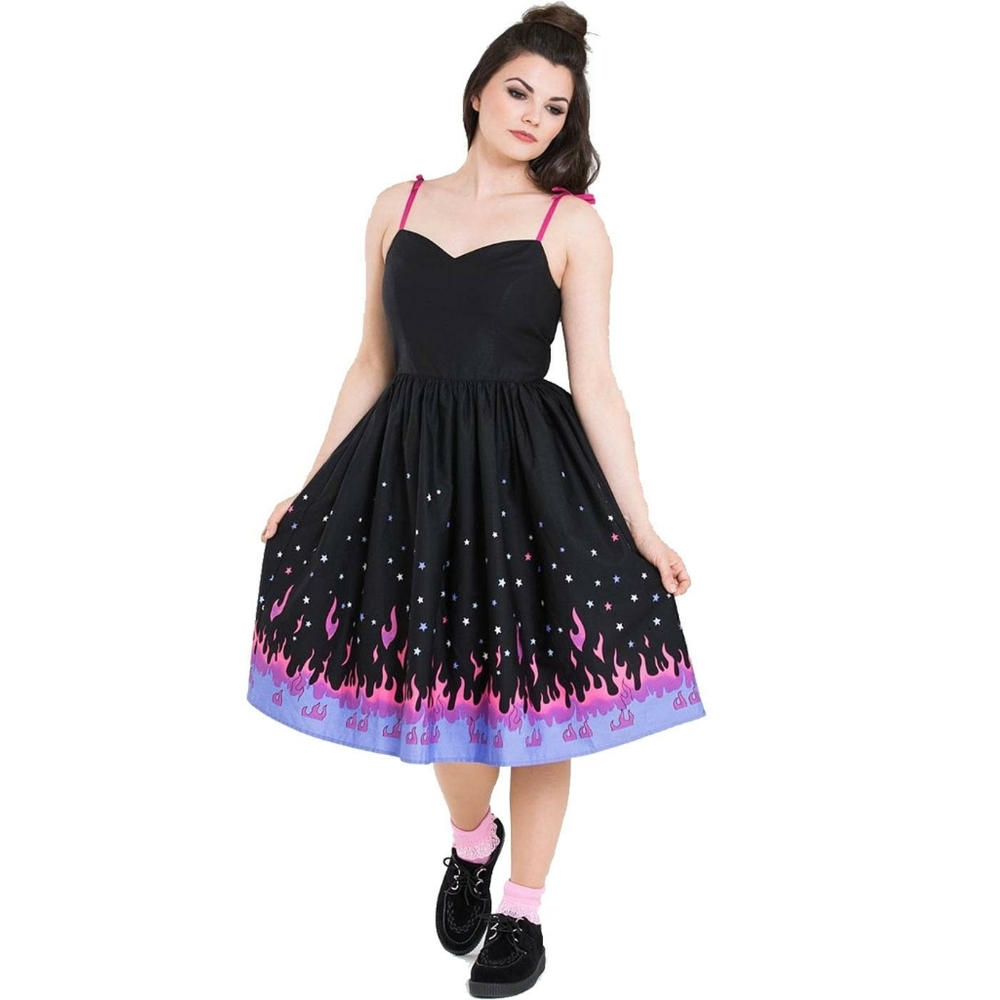 Nwt hell bunny 50s pinball dress